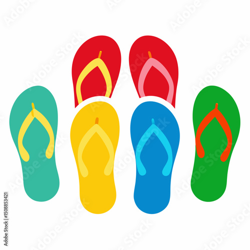 flip flops vector illustration