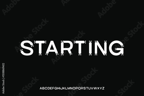 Display alphabet font vector design suitable for headline, poster, logo, magazine and many more