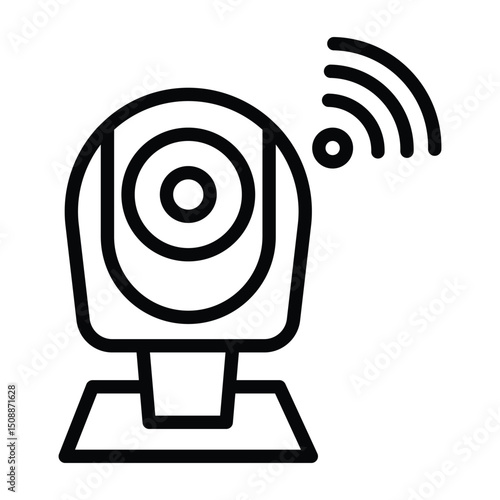 Wireless Webcam line icon , vector, pixel perfect, illustrator file 
 