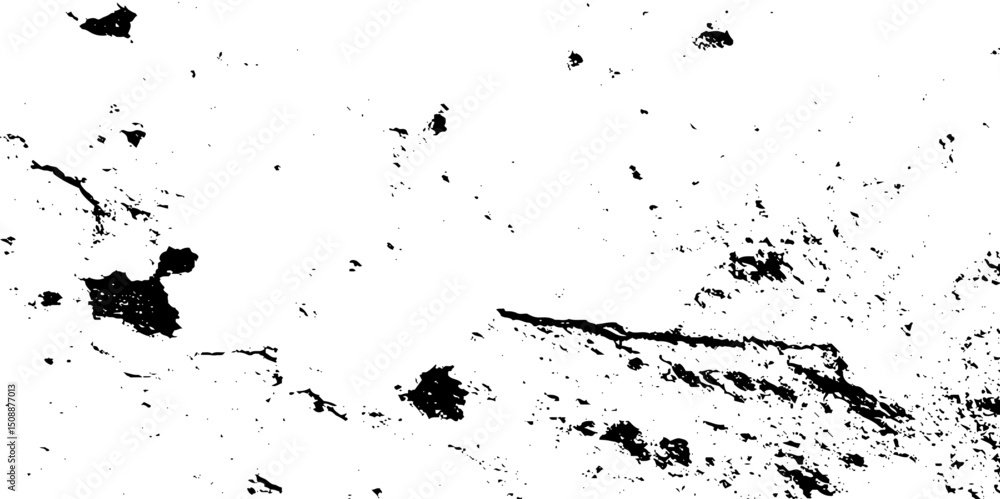 Obraz premium Grunge texture black and white background. Abstract monochrome pattern dust messy background. vintage dust grunge texture on isolated white background.