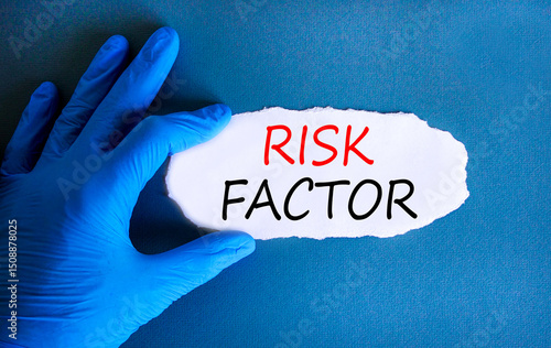 Canvas Print Risk factor symbol