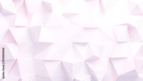 Wallpaper Mural Soft pastel pink geometric polygonal surface with light and shadow creating texture Torontodigital.ca