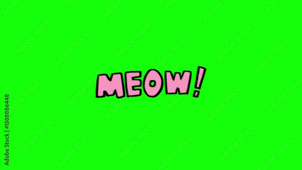 Animal sicker animation motion graphic with green screen Background. High resolution, Ultra High Definition, 4k video Animal sicker animation motion graphic with green screen Background. High resolution, Ultra High Definition, 4k video