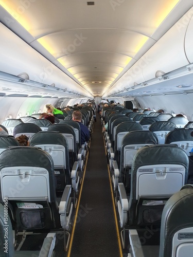 interior of an airplane
