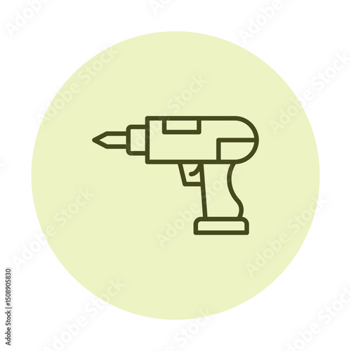 Hand Drill pentaglow , vector, pixel perfect, illustrator file 
