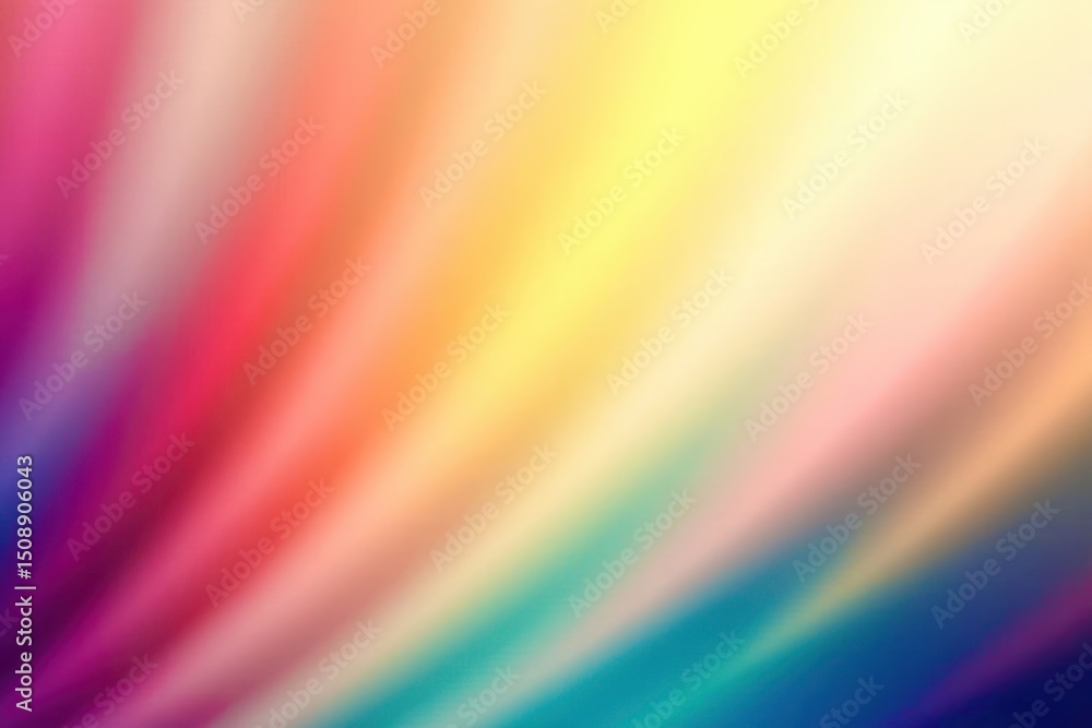 Fototapeta premium A colorful, rainbow-colored wave pattern
