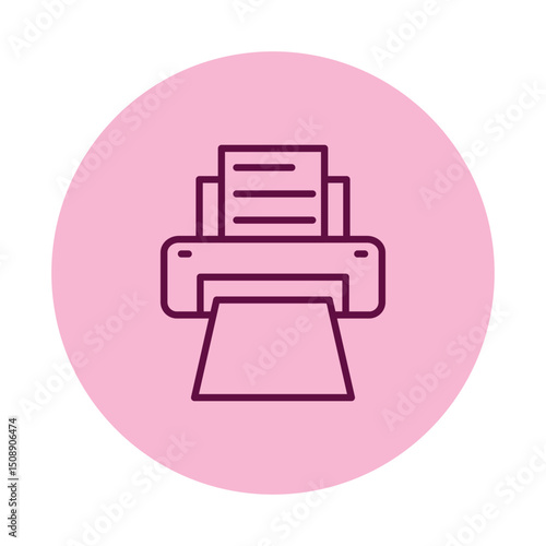 Printer pentaglow , vector, pixel perfect, illustrator file  
