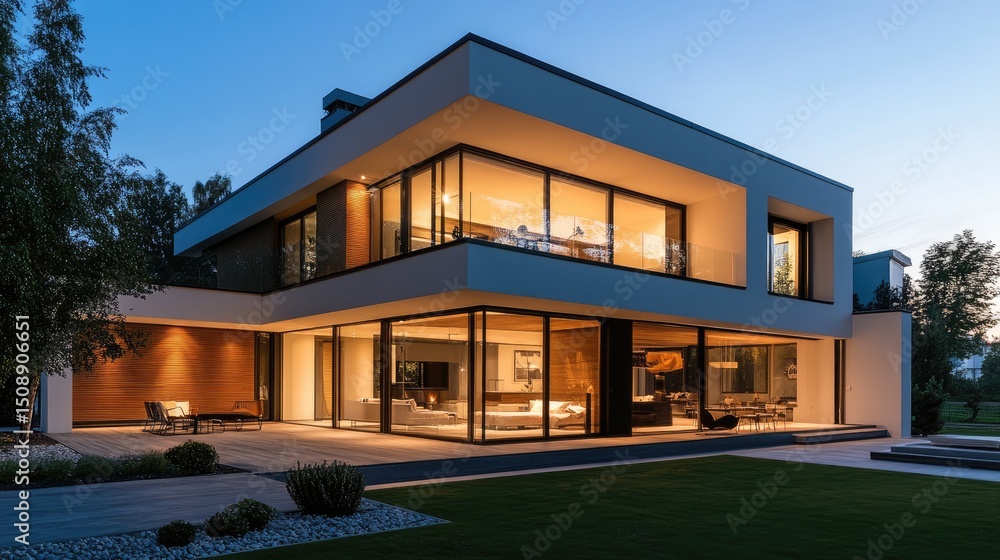 Modern homes with outstanding design and decor, brightly lit inside and out. Modern homes with outstanding design and decor, brightly lit inside and out.