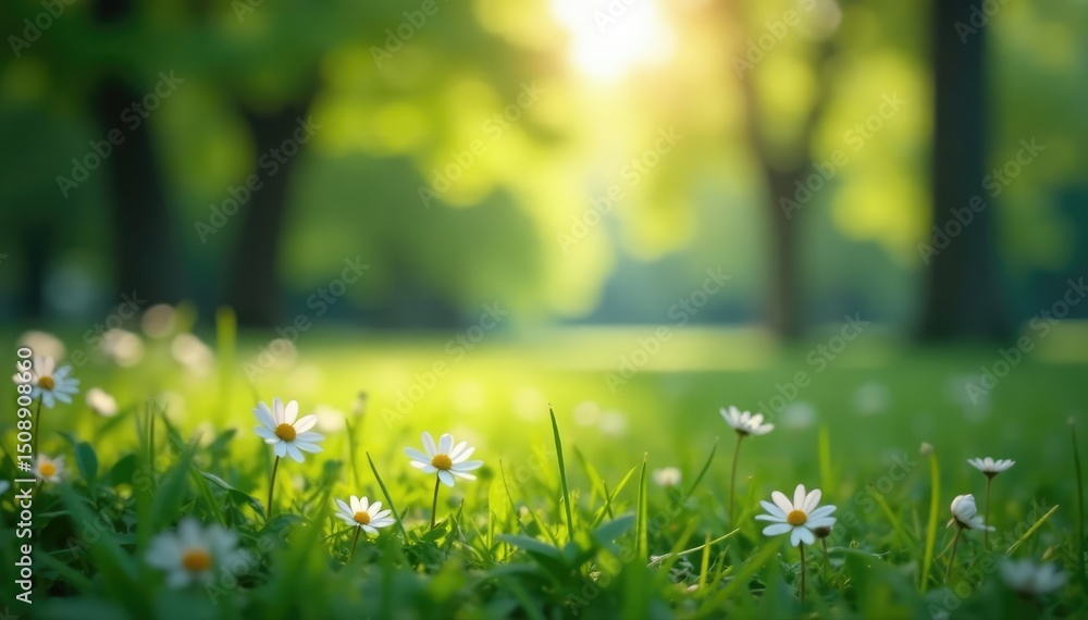 Fototapeta premium Abstract blurred nature scene, ideal for website design, design, backdrop
