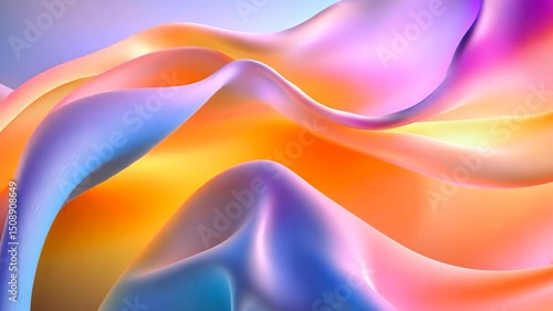 Wallpaper Mural Abstract colorful flowing shapes background texture gradient design Torontodigital.ca