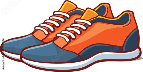 pair of sport shoes