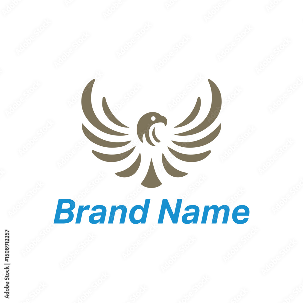 Eagle bird logo vector symbol design with wings silhouette concept illustration Eagle bird logo vector symbol design with wings silhouette concept illustration