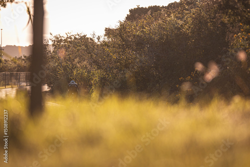 Extreme triathlete pushing limits through swim, bike, and run in a multi-day ultra endurance race