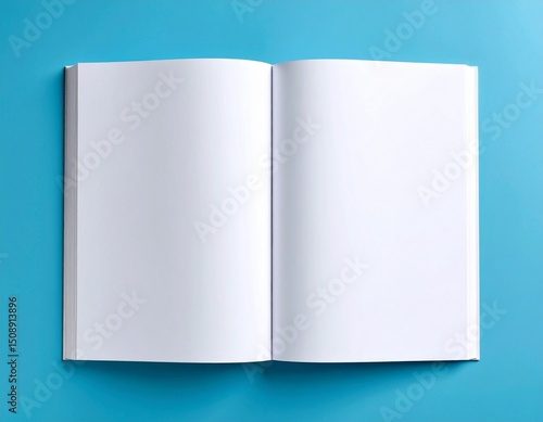 blank open book