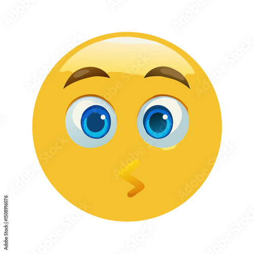 Astonished Face Emoji with Wide Eyes

