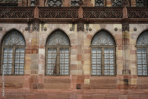church wall and window Strasbourg 