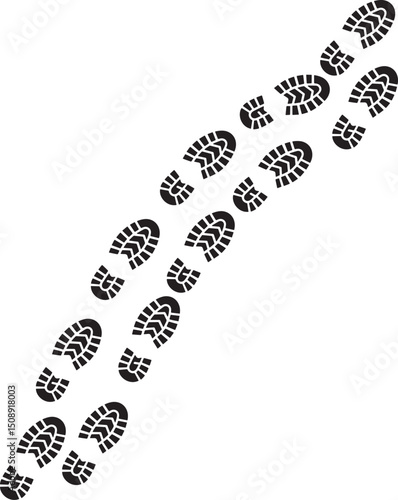 foot prints vector illustration