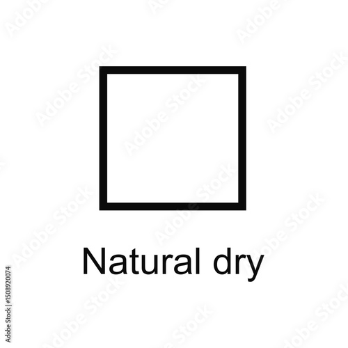 Natural Dry Black sign Vector Icon