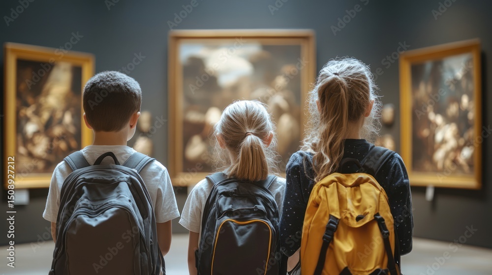 Children's exploration of art: Discovering history and masterpieces in a gallery Children's exploration of art: Discovering history and masterpieces in a gallery