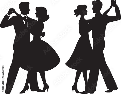 Dynamic Dance Pose Silhouette Art

Expressive Dancer in Motion Vector

Graceful Movement Dance Illustration

Stylish Dancer Silhouette Design

Energetic Dance Performance Vector