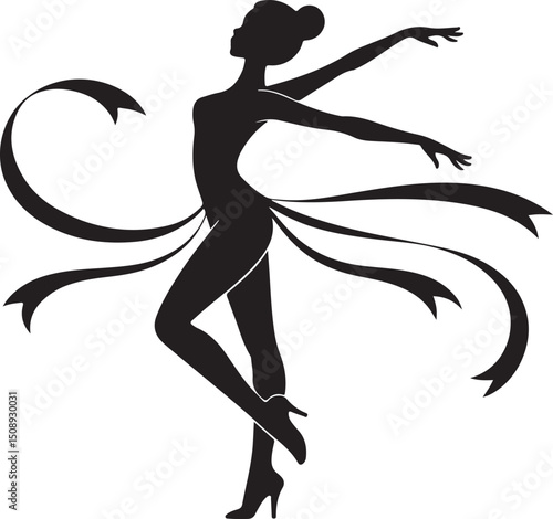 Dynamic Dance Pose Silhouette Art

Expressive Dancer in Motion Vector

Graceful Movement Dance Illustration

Stylish Dancer Silhouette Design

Energetic Dance Performance Vector