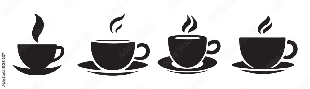 Obraz premium Minimalist Tea Cup Vector Illustration eps 10