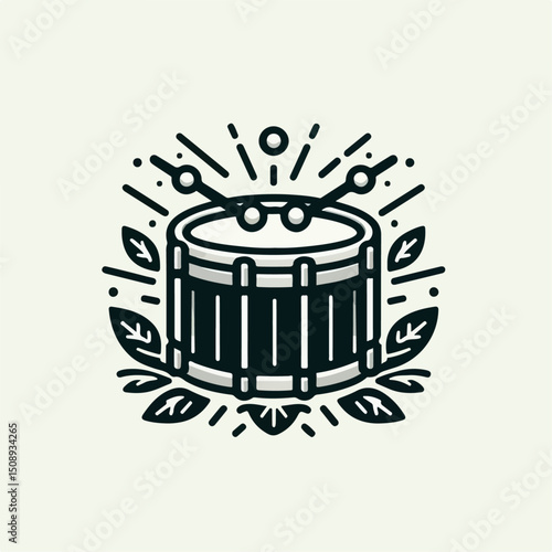 illustration of a musical intrument drum