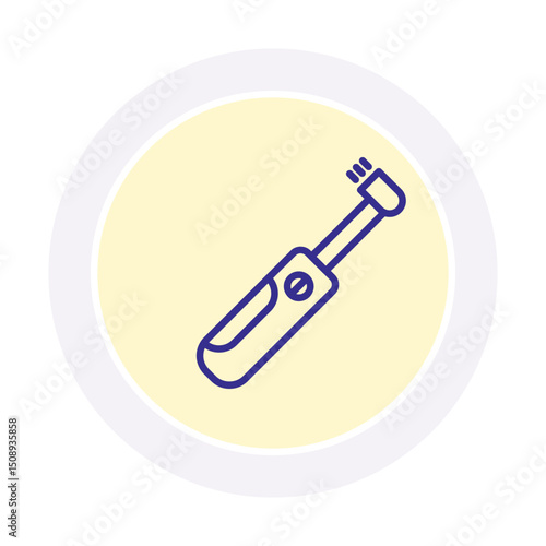 Electric Toothbrush color circle icon , vector, pixel perfect, illustrator file 
