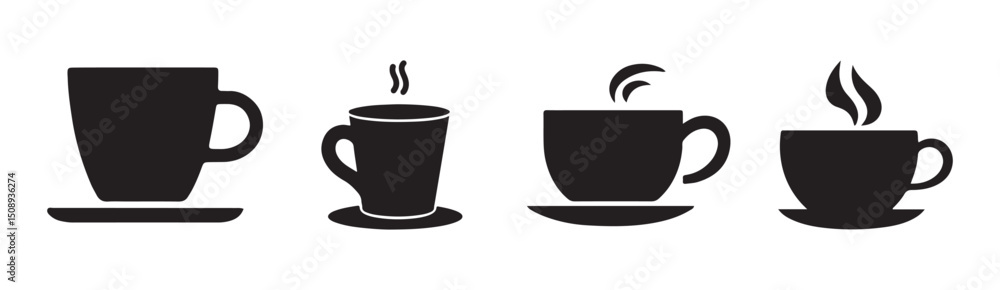 Obraz premium Minimalist Tea Cup Vector Illustration eps 10