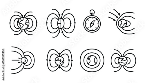 Magnetic field diagrams and compass concepts for educational design