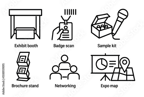 Trade show essentials: exhibit booth, networking, and expo map for event success