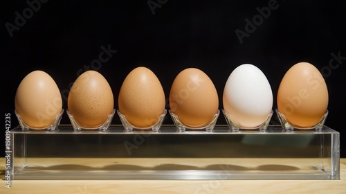 Modern egg grading system displaying calibrated rollers and automatic sensors