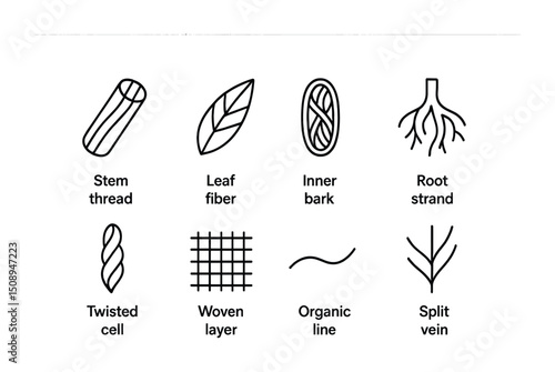 Textile fiber elements and structures for design purposes