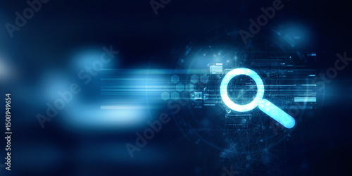 2d illustration lens search button 
