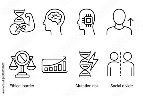 Genetic ethics and technology: ethical barrier, mutation risk, social divide