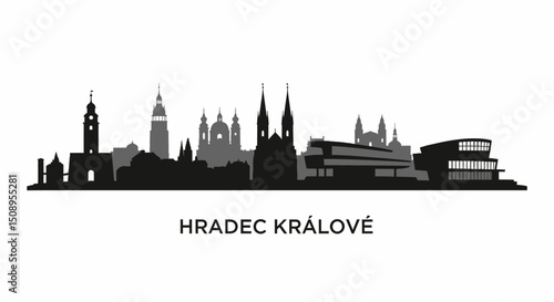 Hradec Kralove Skyline with Czech Republic, and Landmark.