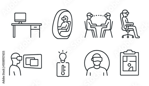 Future workplace: virtual reality, collaboration, and innovation concepts