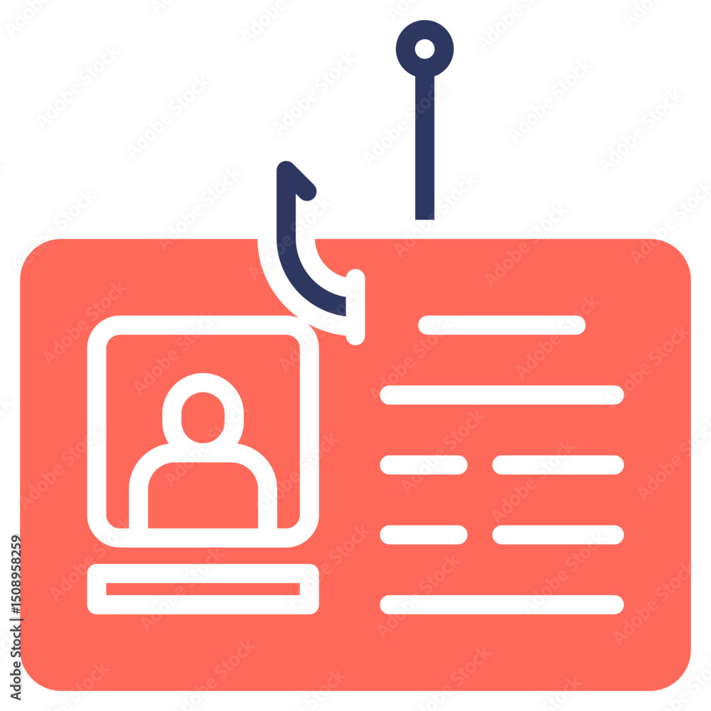 Obraz premium Identity Theft Icon