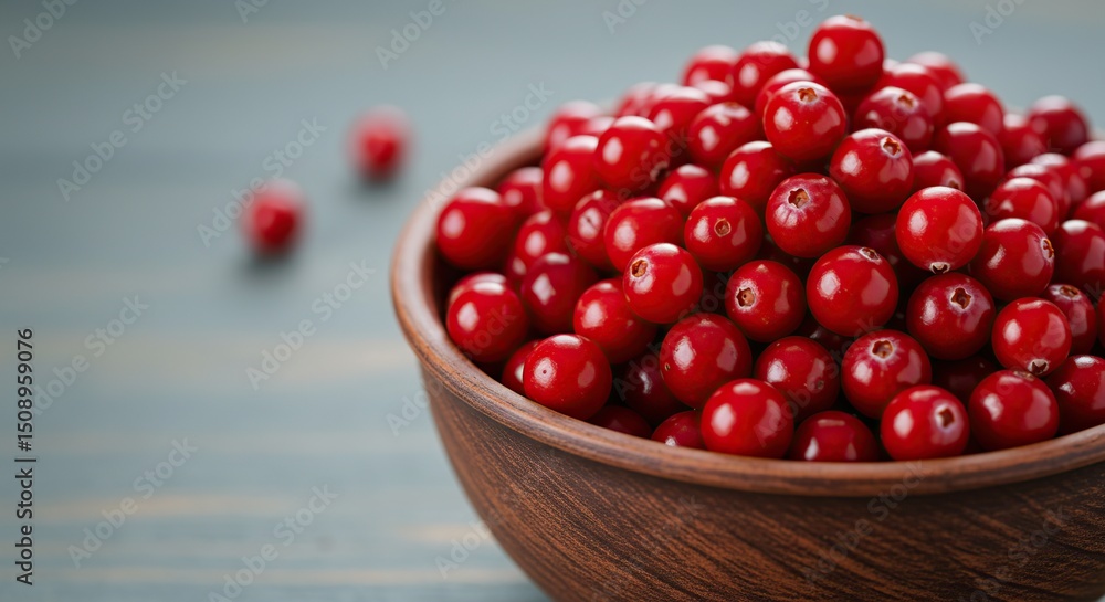 Bowl Full of Vibrant Red Cranberries Fresh Fruit, Nutrient-Rich and Healthy Antioxidant Source, Goodness of Nature Bowl Full of Vibrant Red Cranberries Fresh Fruit, Nutrient-Rich and Healthy Antioxidant Source, Goodness of Nature