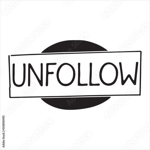 Unfollow Icon – Remove Friend, Unsubscribe Symbol for App and Web UI