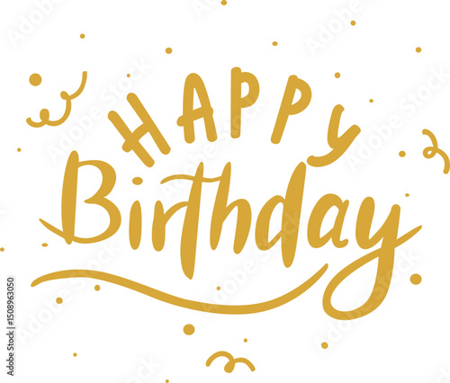 Happy Birthday Calligraphy