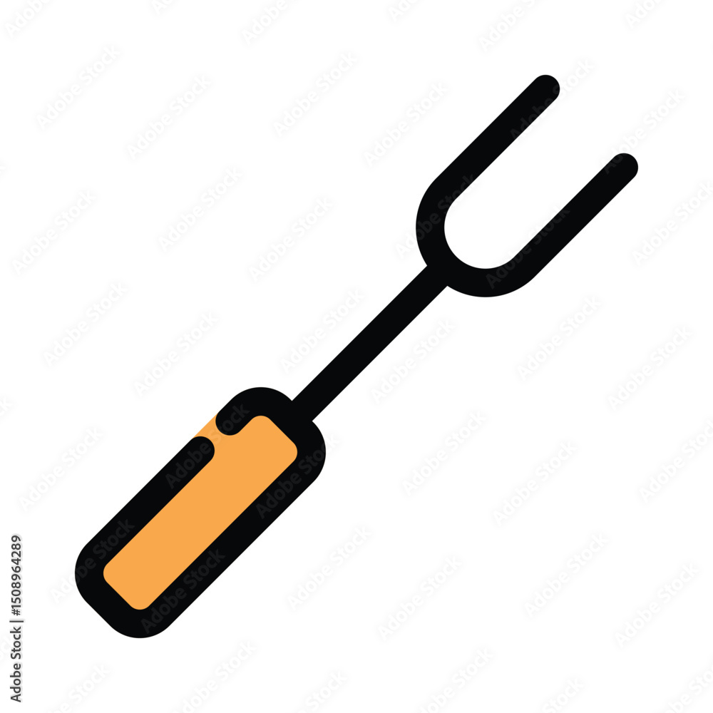 BBQ Fork icon design template BBQ Fork icon design template