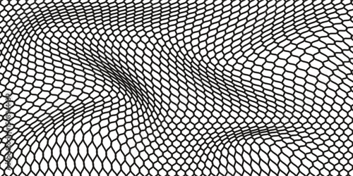Curved net pattern. Seamless design for sportswear or equipment like soccer goals, volleyball nets, basketball hoops, hockey nets, and athletic gea