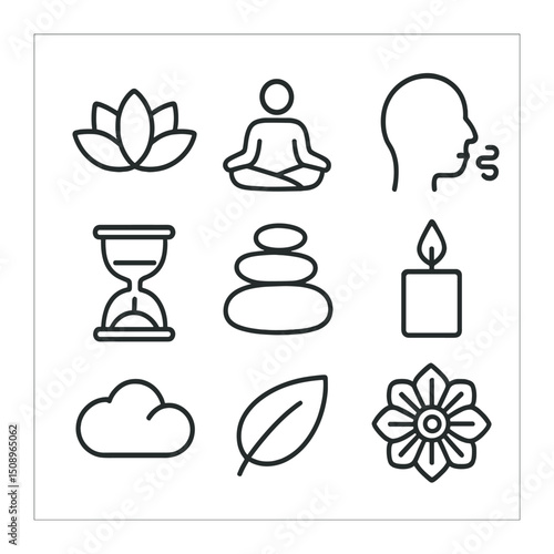 set of spa icons