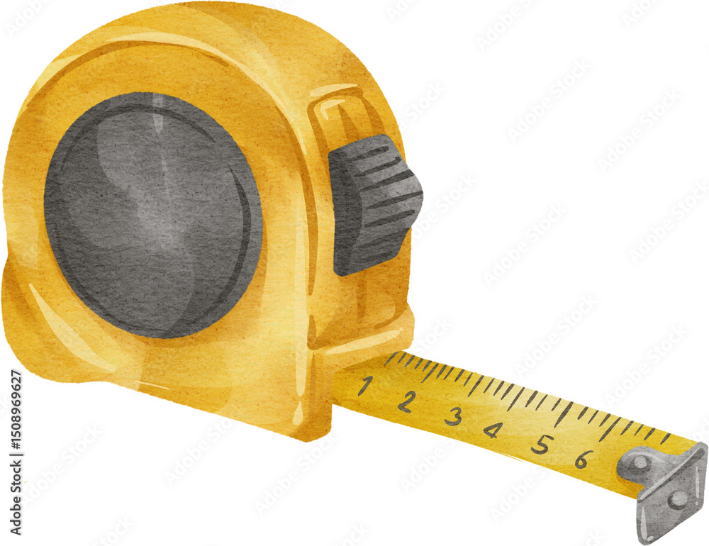 Fotografie watercolor measuring tape