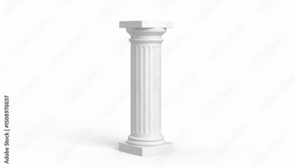 Obraz premium classic column isolated on white
