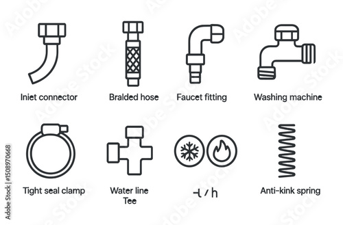 Plumbing parts diagram for home repair and maintenance projects