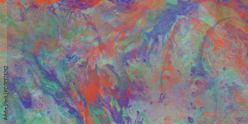 Abstract multicolor paint texture blending various vibrant shades creating a dynamic and engaging artistic visual representation of flowing and mixing colors.
