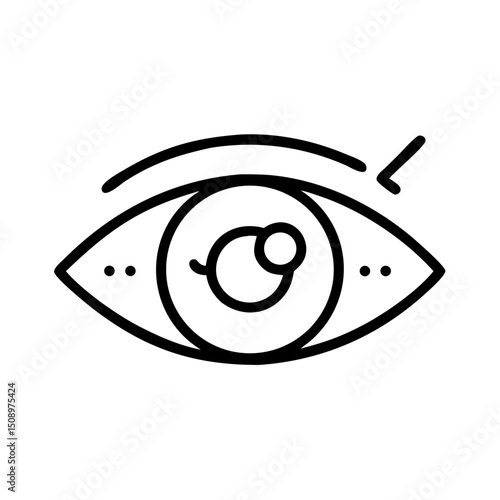eye with line icon