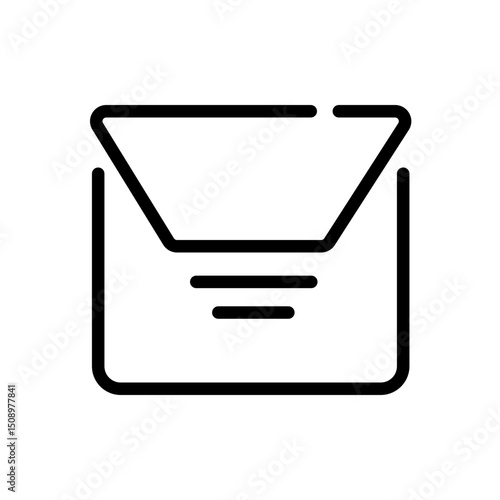 incoming message vector icon